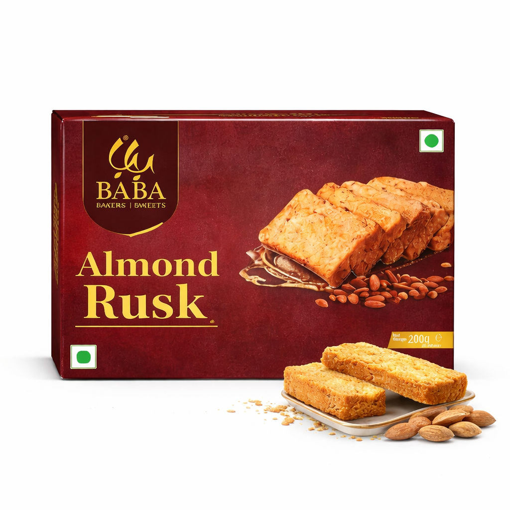 BABA Almond Rusk- 200g