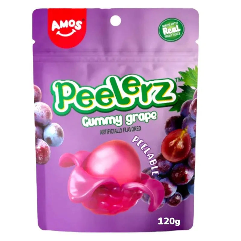 Amos Peelerz Grape Gummies 120g